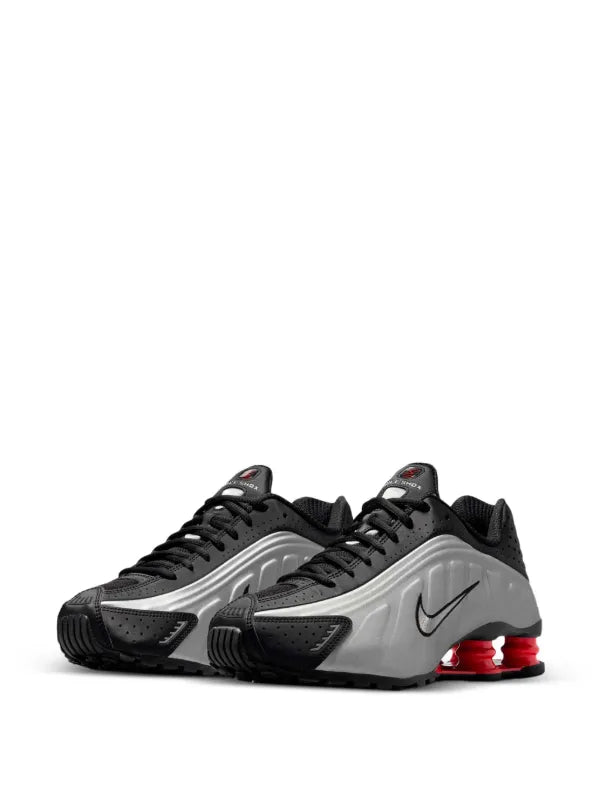 Nike Shox R4 Metallic Silver and Red